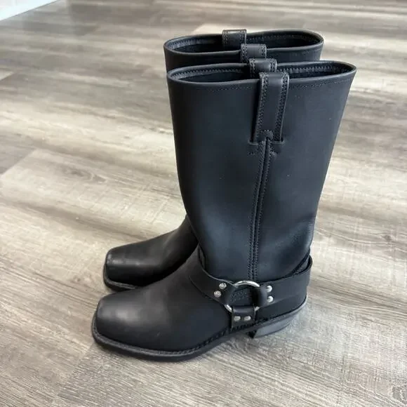 Frye Harness 12R Boots Black - Picture 9 of 13